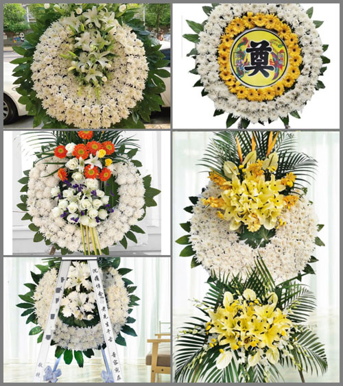 山东青岛莱西市姜山镇义和庄村花圈速递